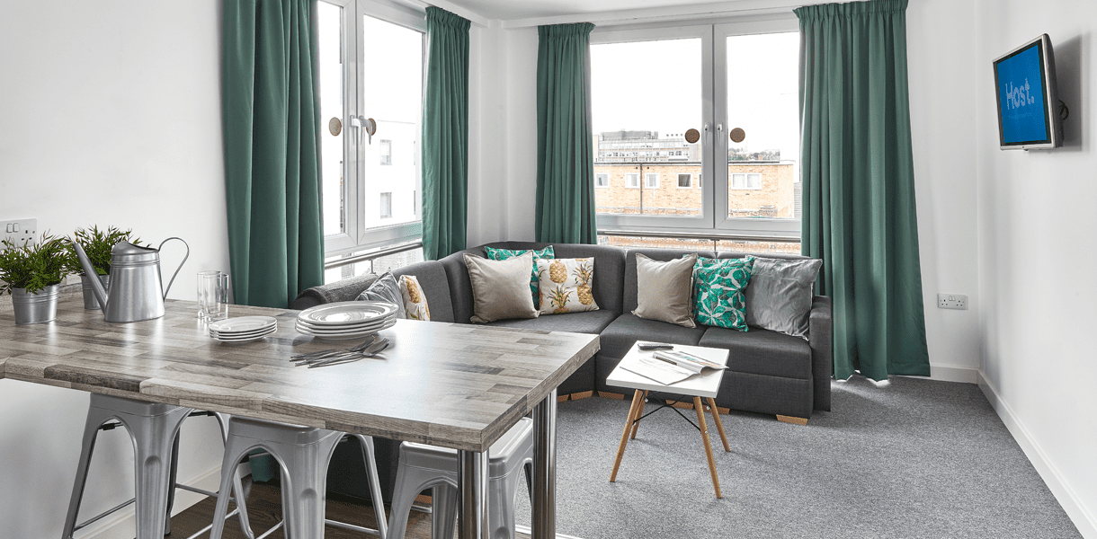 Host The Glassworks - Student Accommodation in Leicester Shared Lounge