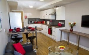 shared kitchen at the mews