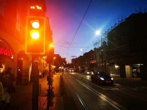 sheffield at night time