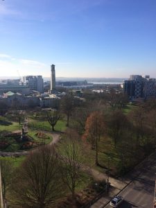 view from roof terrace