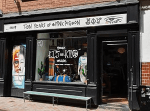 Pink Pigeon – Into your vintage clothing? Then head to Silver Street and Pink Pigeon. You’ll find no end of vintage Men and women’s clothing from every corner of the world.