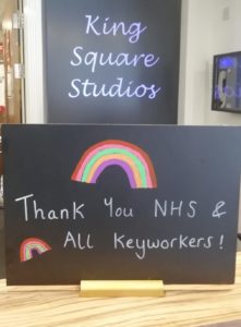 Thank You NHS & Key workers chalk board 