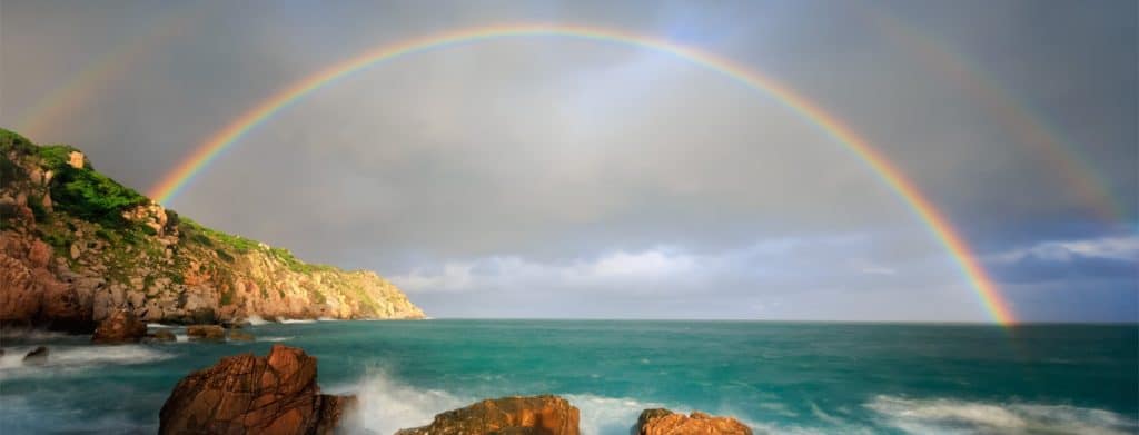 rainbow-over-the-sea