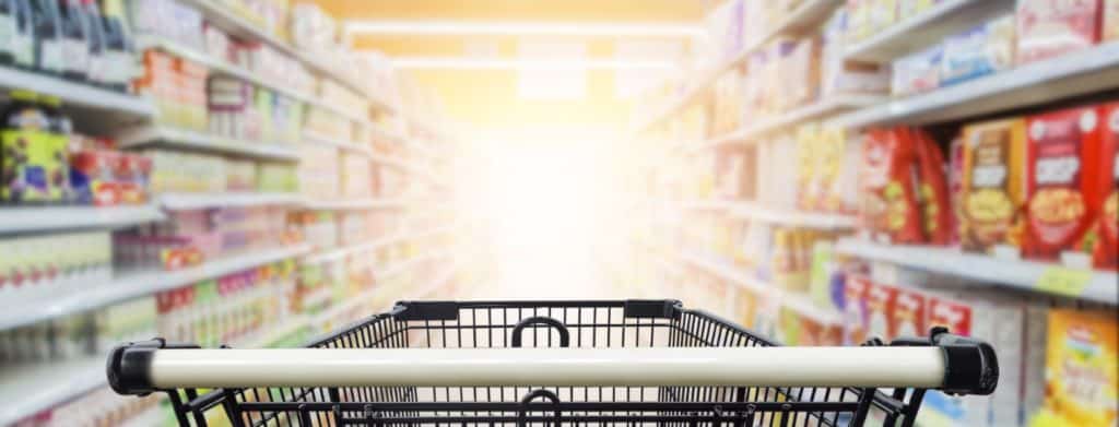 supermarket-trolley-in-aisle