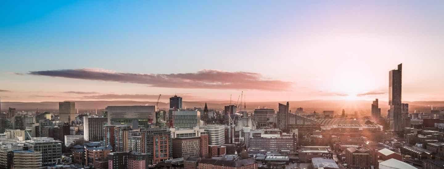 student accommodation in manchester sky line