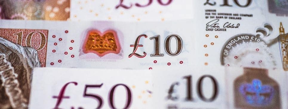 GBP money cash notes