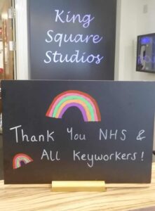 Thank You NHS & Key workers chalk board 