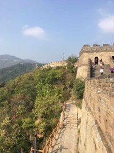 view of wall and mountains in Beijing